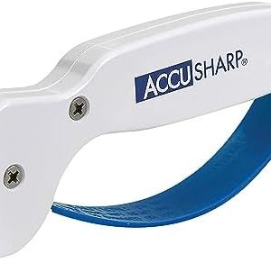 AccuSharp Knife Sharpener - Ergonomic Design, Compact & User-Friendly, Perfect for Restoring Straight & Serrated Knives,