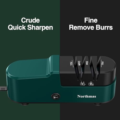 Professional Electric Knife Sharpener for Home Use - 2 Stages Quick Sharpening & Polishing, 100V-240V Global Voltage Des
