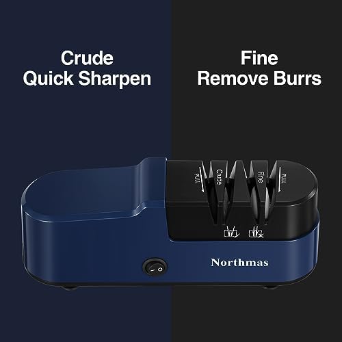 Professional Electric Knife Sharpener for Home Use - 2 Stages Quick Sharpening & Polishing, 100V-240V Global Voltage Des