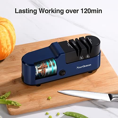 Professional Electric Knife Sharpener for Home Use - 2 Stages Quick Sharpening & Polishing, 100V-240V Global Voltage Des
