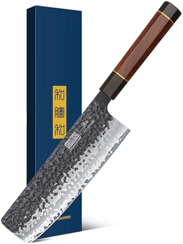 HOSHANHO 8 Inch Japanese Gyuto Chef Knife | High Carbon 10Cr15CoMoV Steel | Ergonomic Rosewood Handle | Professional Coo