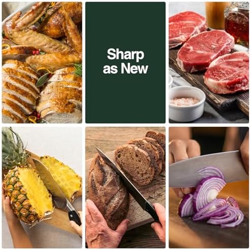 Professional Electric Knife Sharpener for Home Use - 2 Stages Quick Sharpening & Polishing, 100V-240V Global Voltage Des